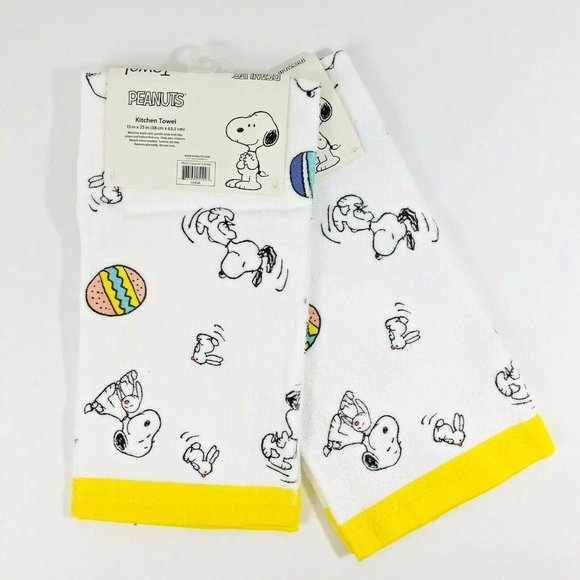 Peanuts Kitchen Peanuts Kitchen Dish Towels Easter Eggs Snoopy And